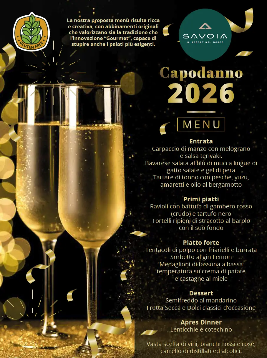 savoia hotel menu gluten free capodanno